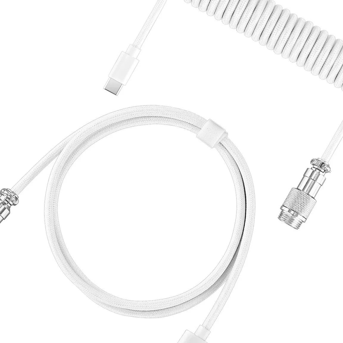 键盘线圈线 USB-C 可拆接头 编织款 细节图1